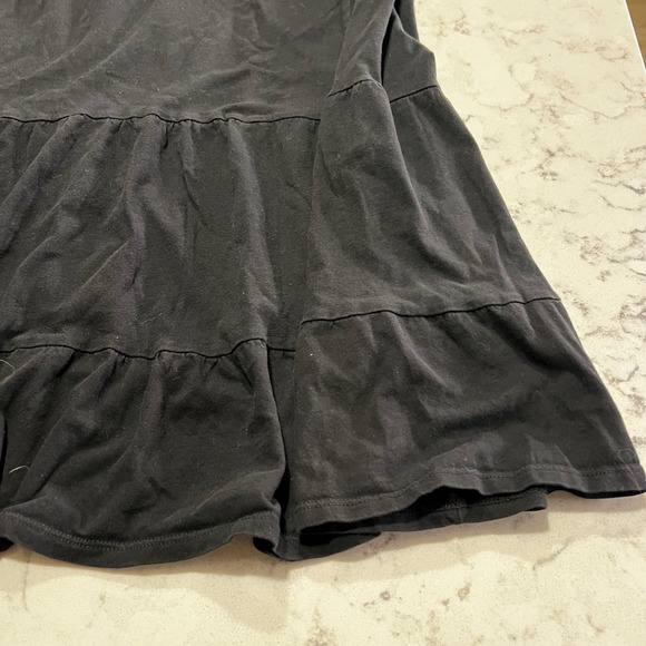 J. Crew 3X Black Tiered Dress Short‎ Sleeve Re-Imagined T-Shirt Style - Picture 4 of 8